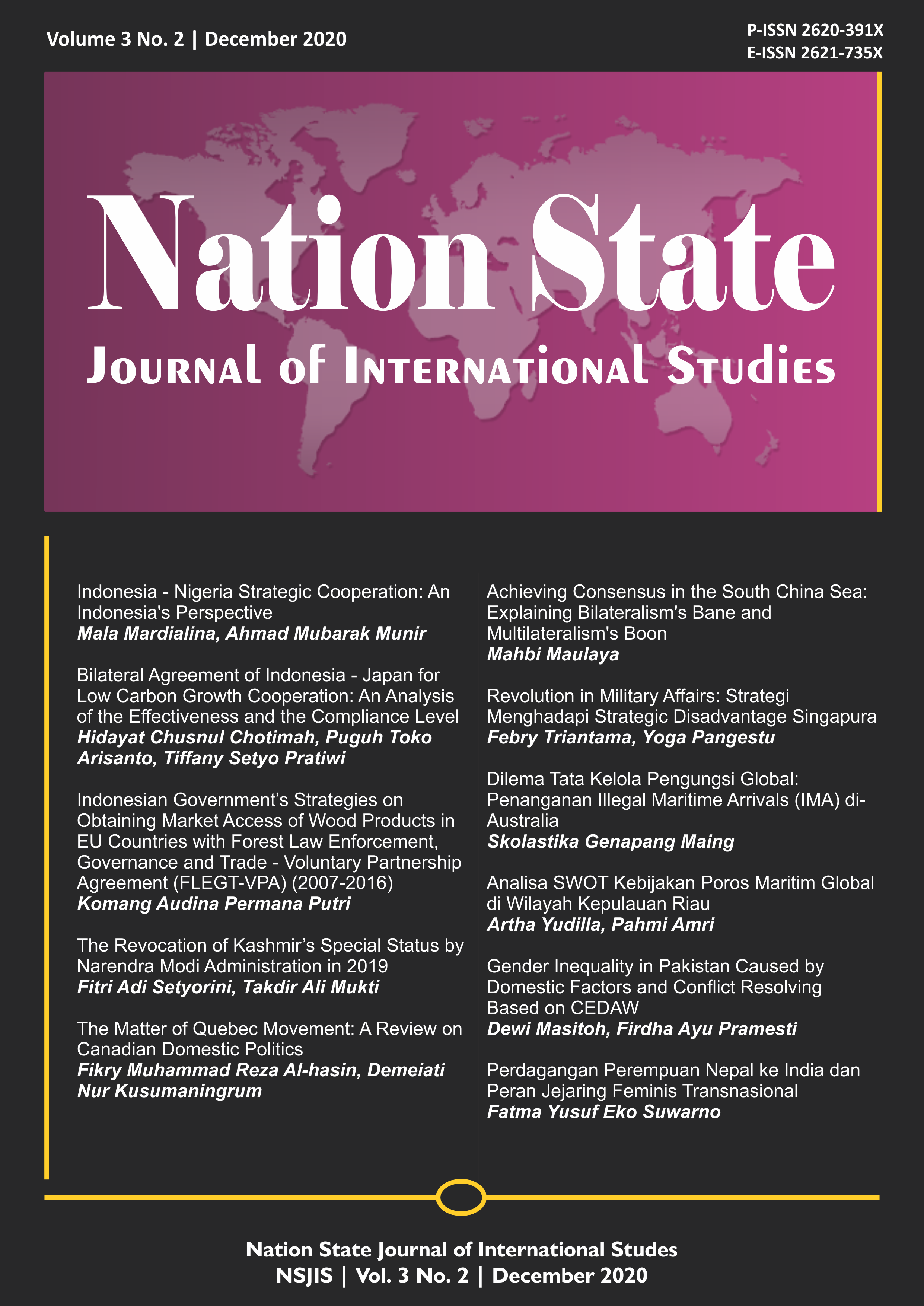 Jurnal HI Amikom Jogja Jurnal Hubungan Internasional